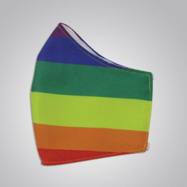 Tapabocas con bandera de la Diversidad