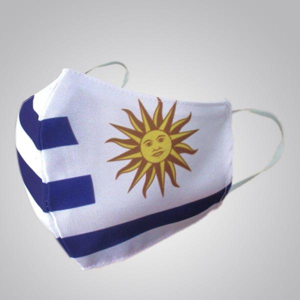 Tapabocas con bandera de Uruguay